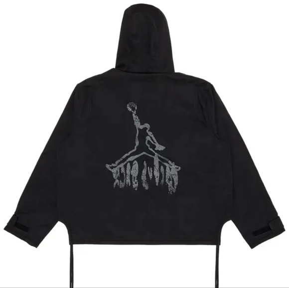 Air Jordan x Travis Scott Cactus Jack 1/2-Zip Jacket 'Black' Size M - Picture 3 of 4